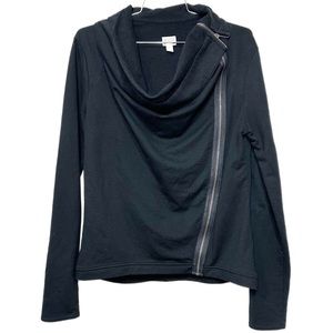Converse Black Asymmetrical Zip Jacket